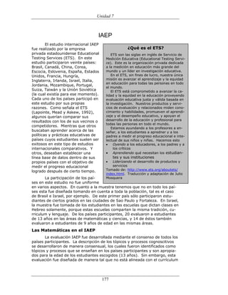 (551) evaluación de la aprendizajes en matematica