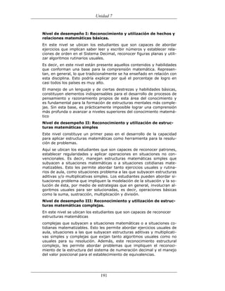 (551) evaluación de la aprendizajes en matematica