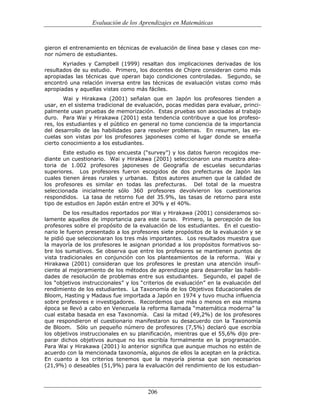 (551) evaluación de la aprendizajes en matematica