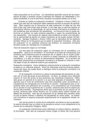 (551) evaluación de la aprendizajes en matematica