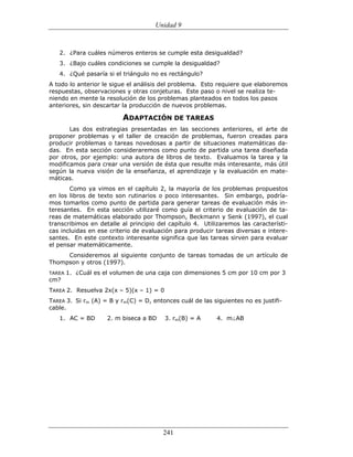 (551) evaluación de la aprendizajes en matematica