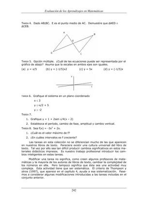 (551) evaluación de la aprendizajes en matematica