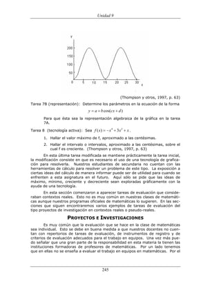 (551) evaluación de la aprendizajes en matematica