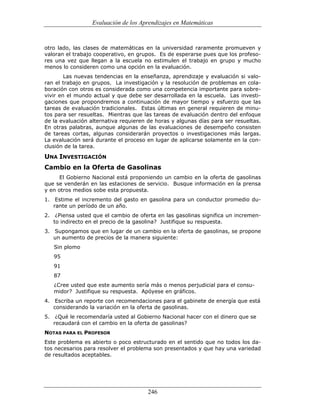 (551) evaluación de la aprendizajes en matematica