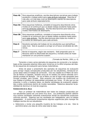 (551) evaluación de la aprendizajes en matematica
