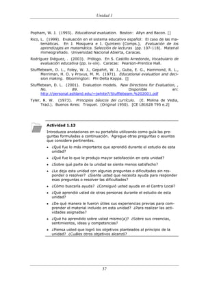 (551) evaluación de la aprendizajes en matematica