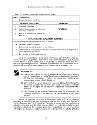 (551) evaluación de la aprendizajes en matematica