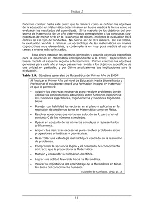 (551) evaluación de la aprendizajes en matematica