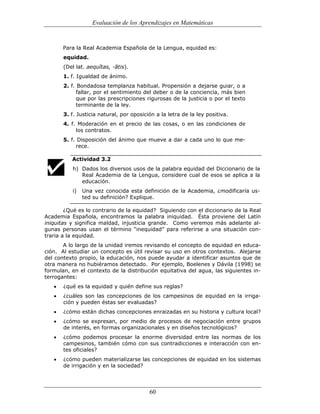 (551) evaluación de la aprendizajes en matematica