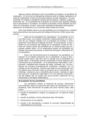 (551) evaluación de la aprendizajes en matematica
