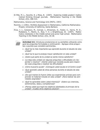 (551) evaluación de la aprendizajes en matematica