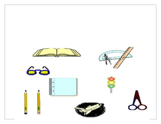 Instrucciones:

- Encierra los objetos que se usan para estudiar.
 