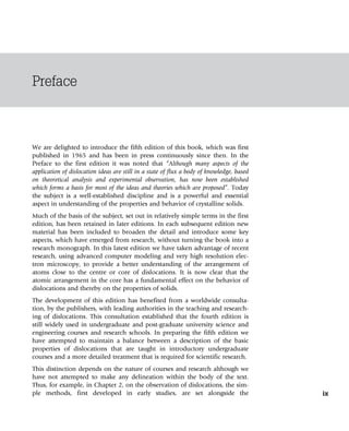 Introduction to Dislocations 5ed. Edition Hull D. | PDF