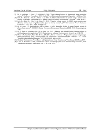 Design and Development of Grid-connected Quasi-Z-Source PV Inverter | PDF