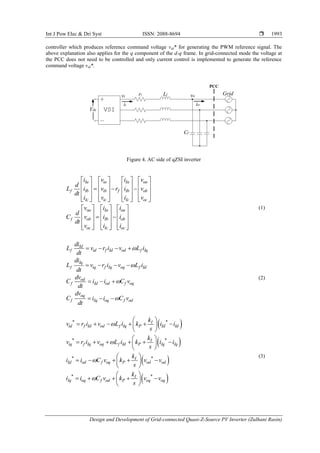 Design and Development of Grid-connected Quasi-Z-Source PV Inverter | PDF
