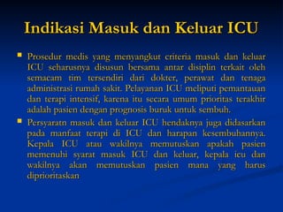 Tim Icu intensive care unit dalam keperawatan ina | PPT