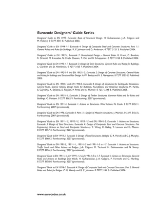 Designers Guide to En 1992 2 Eurocode 2 Design of Concrete Structures ...