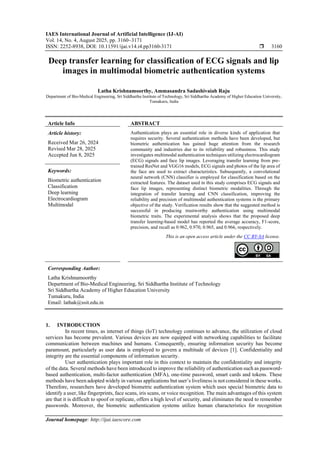 Deep transfer learning for classification of ECG signals and lip images ...