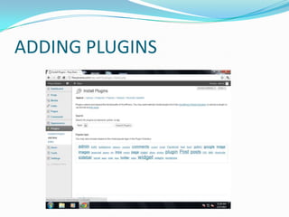 ADDING PLUGINS
 