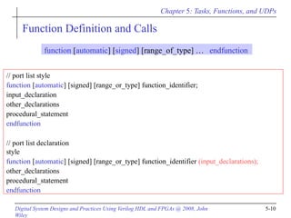 Tasks , functions and UDP's in verilog.pptx