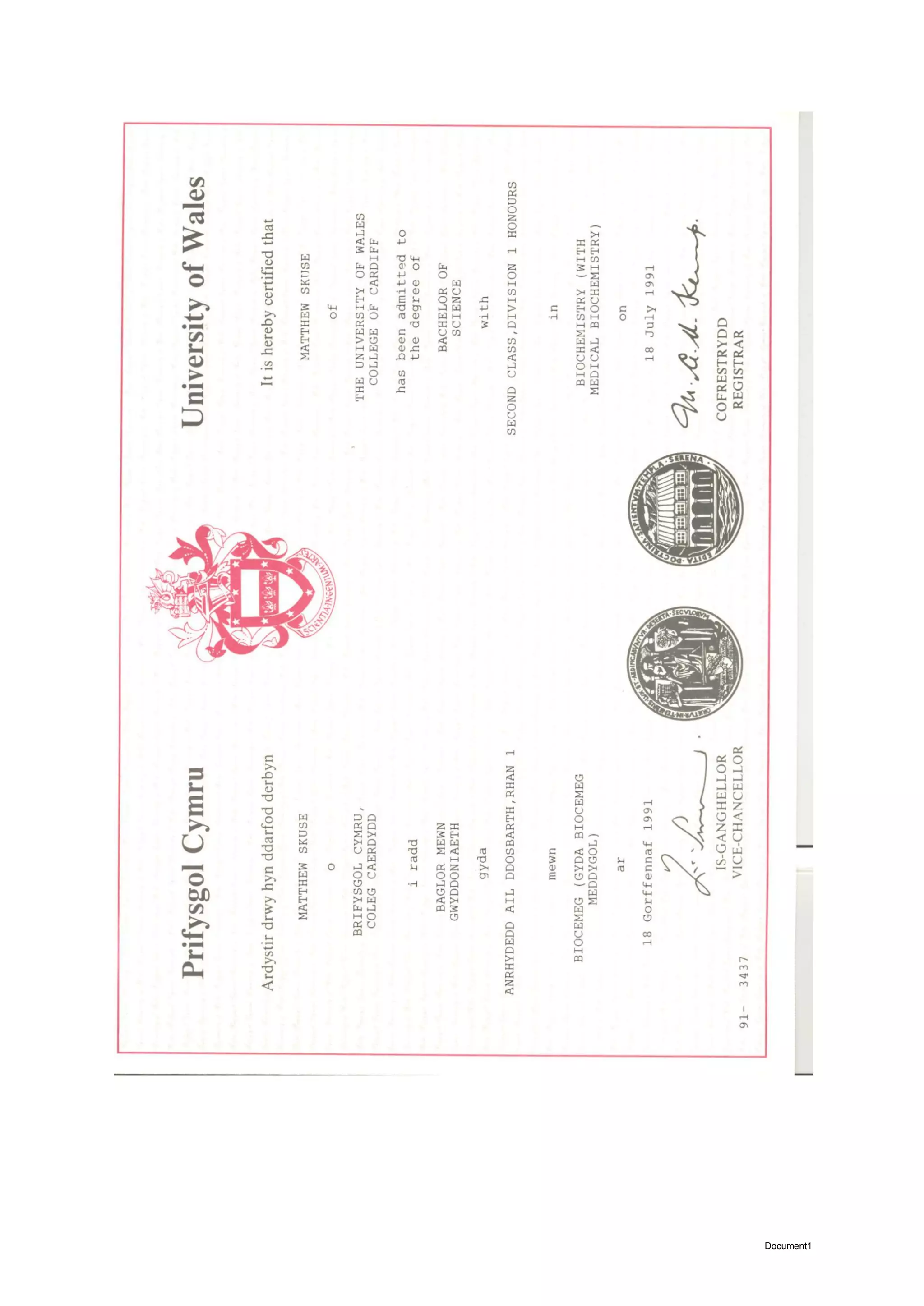 University of Wales Cert | PDF