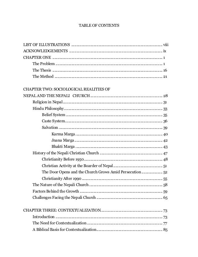 Abstract and Table of Contents