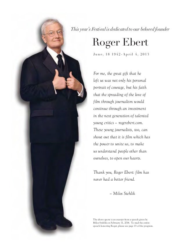 2014 Roger Ebert S Film Festival Guide