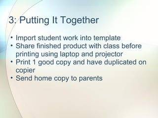 Creating a Classroom Newsletter | PPT