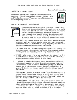 So you want to be an interpreter an introduction to sign language ...