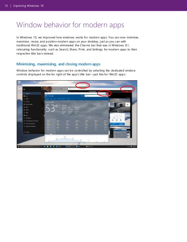 Exploring Microsoft Windows 10