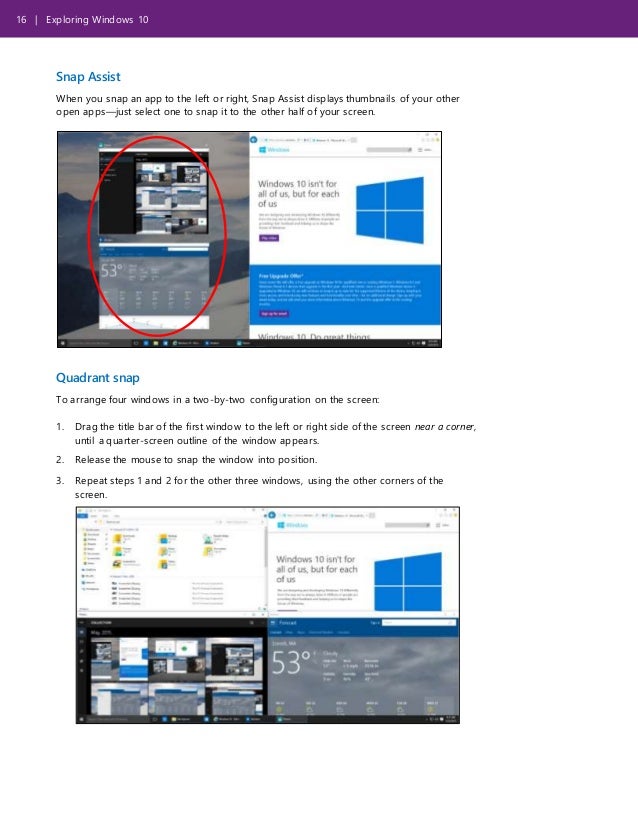 Exploring Microsoft Windows 10