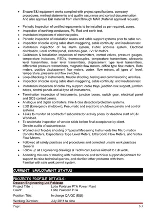 update cv AUG2011 | DOC