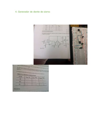 4. Generador de diente de sierra:
 