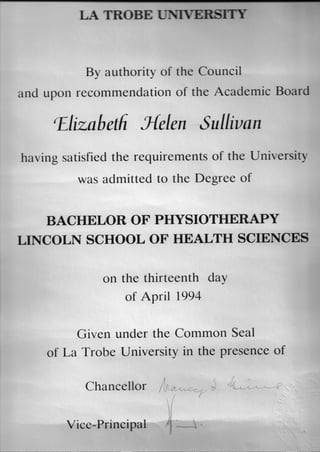 Physiotherapy Degree