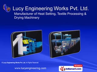 Manufacturer of Heat Setting, Textile Processing &
Drying Machinery
 