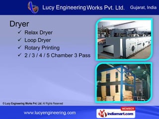 Conveyor Relax Dryer by Lucy Engineering Works Private Limited Surat Slide 6