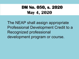 NEAP-Recognition-ELLN for DepEd Teachers and Adminintrators.ppt