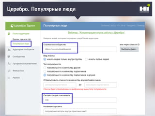 Плохой SMM-геройЦеребро. Популярные люди
 