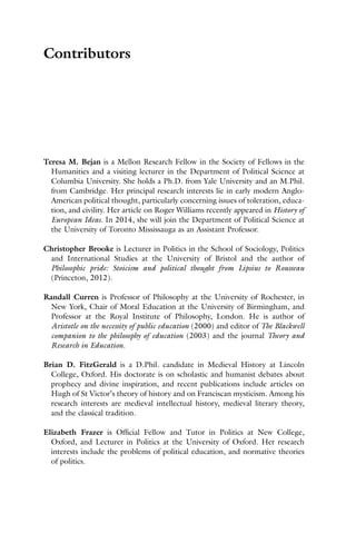 Ideas Of Education Philosophy And Politics From Plato To Dewey ...