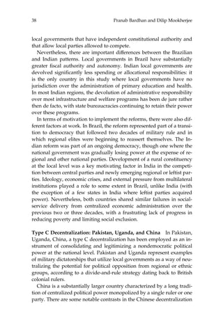 Decentralization And Local Governance In Developing Countries A ...