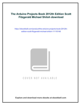 The Arduino Projects Book 2012th Edition Scott Fitzgerald Michael ...