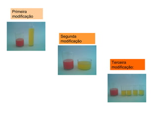 Primeira
modificação




              Segunda
              modificação




                            Terceira
                            modificação:
 