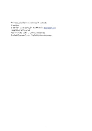 An Introduction To Business Research Methods 3rd Edition Sue Greener | PDF