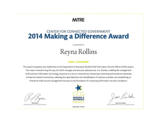 2014-Making a Difference Award