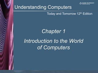 Today and Tomorrow 12th Edition
Understanding Computers
Chapter 1
Introduction to the World
of Computers
 
