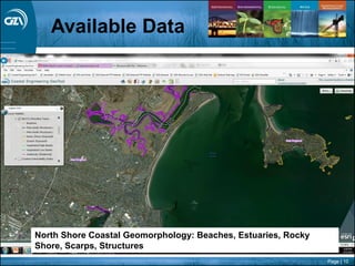 Page | 10
Available Data
North Shore Coastal Geomorphology: Beaches, Estuaries, Rocky
Shore, Scarps, Structures
 