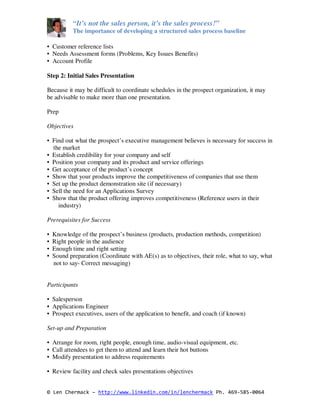 Structured Sales Process Overview | PDF