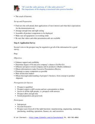 Structured Sales Process Overview | PDF