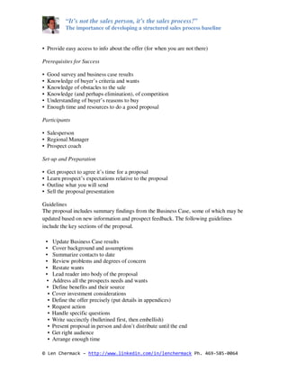 Structured Sales Process Overview | PDF