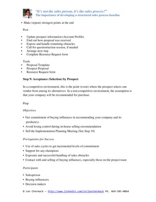 Structured Sales Process Overview | PDF